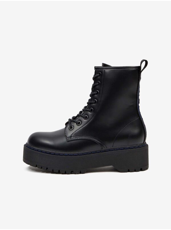 Black women's ankle boots on platform Replay - Women