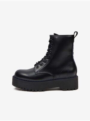Black women's ankle boots on platform Replay - Women