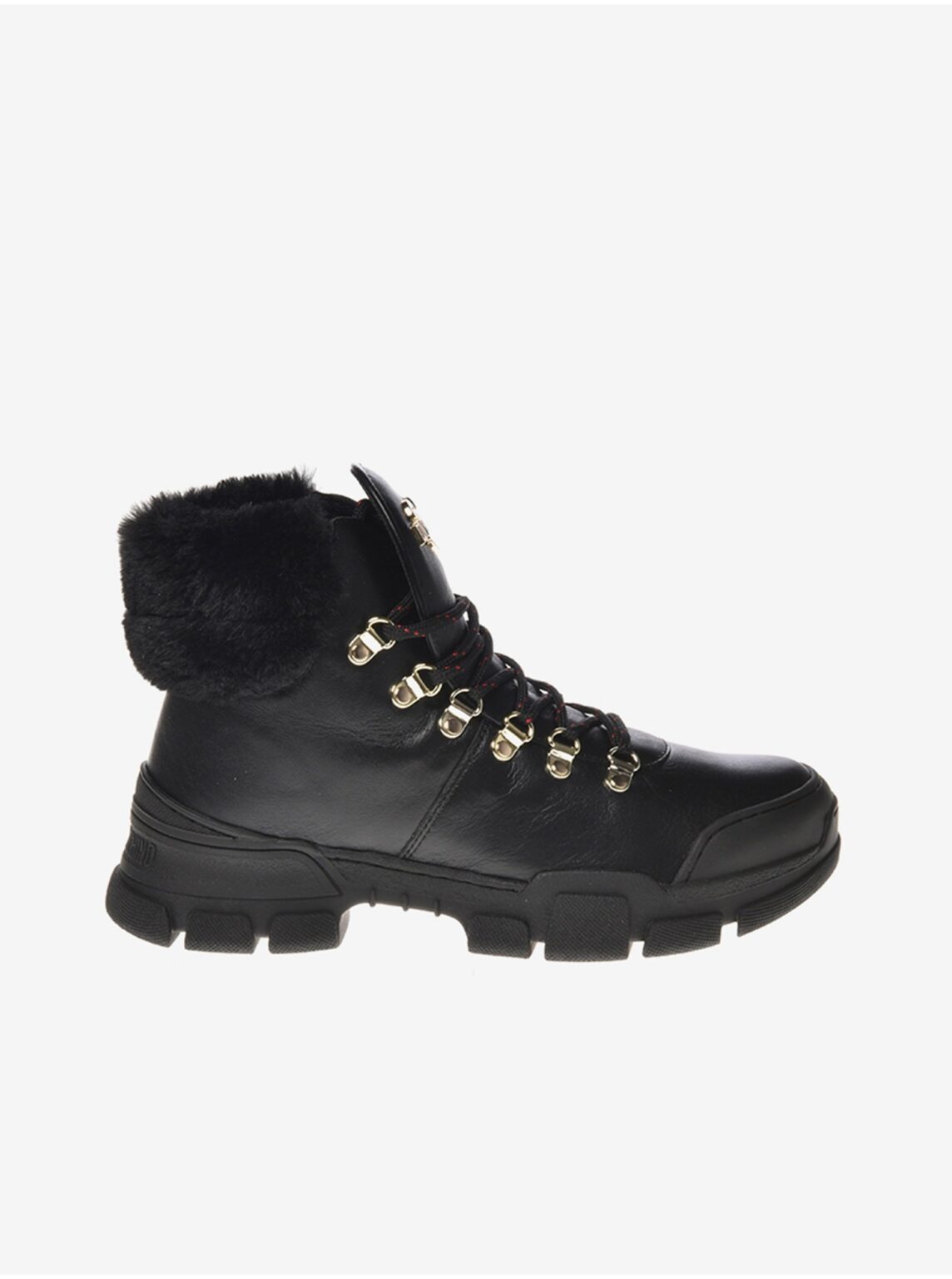 Black women's ankle leather shoes Love Moschino - Women's