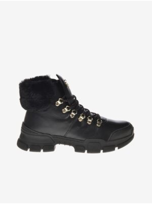 Black women's ankle leather shoes Love Moschino - Women's