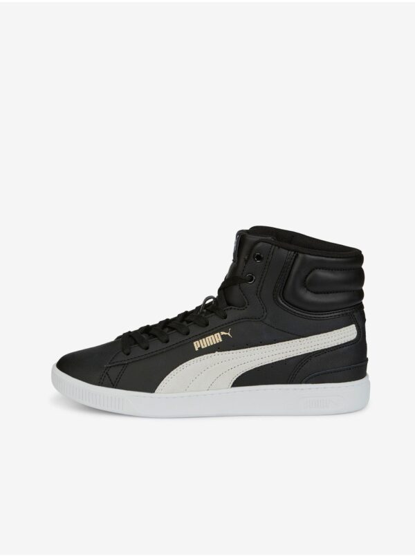 Black women's ankle leather sneakers Puma Vikky V3 - Women's