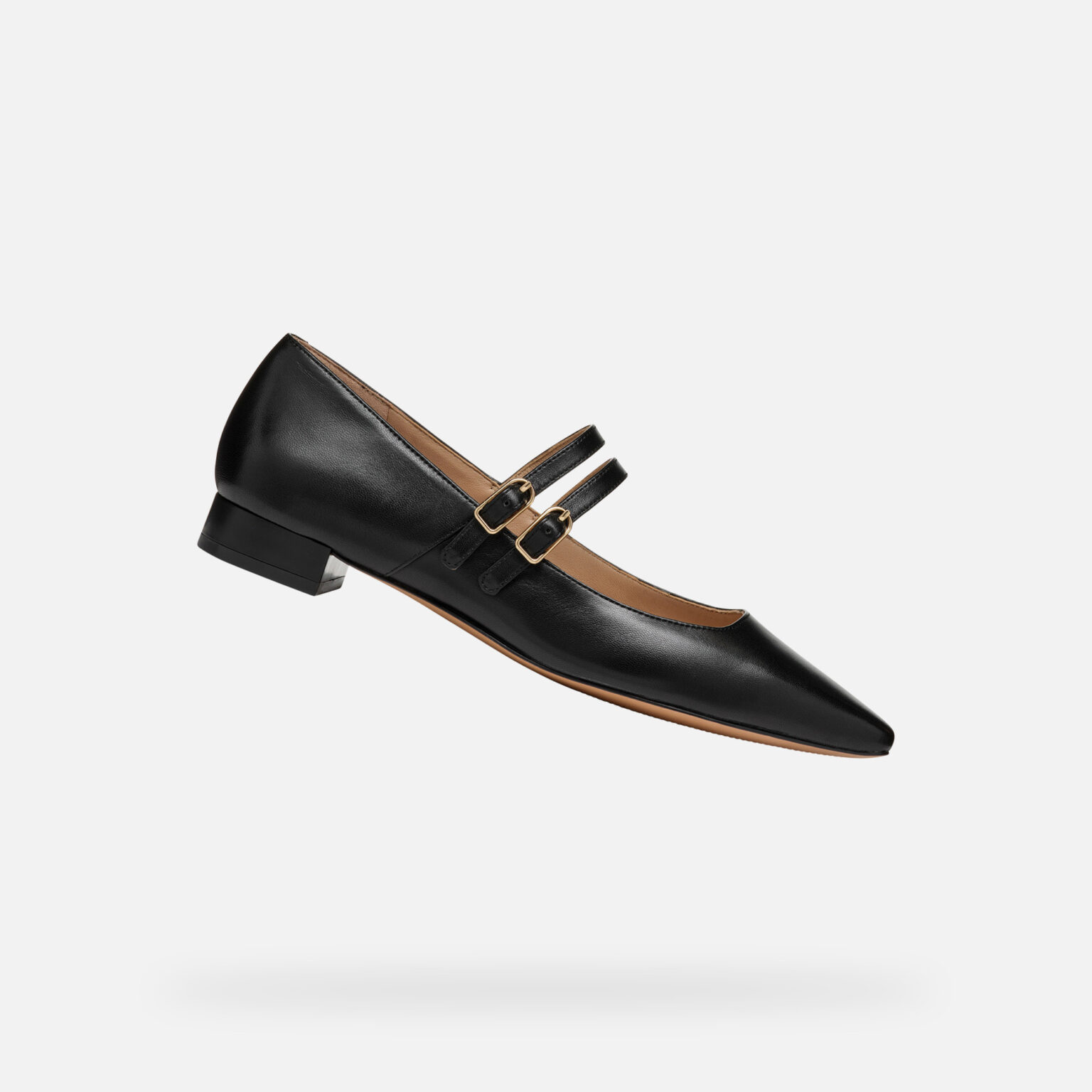 Black women's ballet flats Geox Giselda15 - Women's