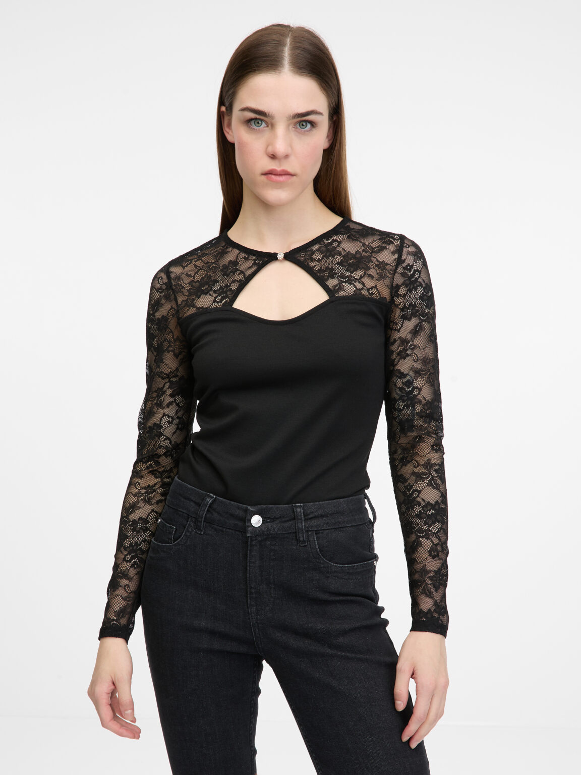 Black women's bodysuit with long sleeves ORSAY - Women's