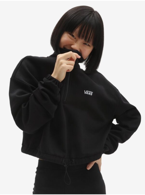 Black women's cropped hoodie VANS - Women