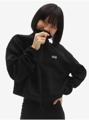 Black women's cropped hoodie VANS - Women