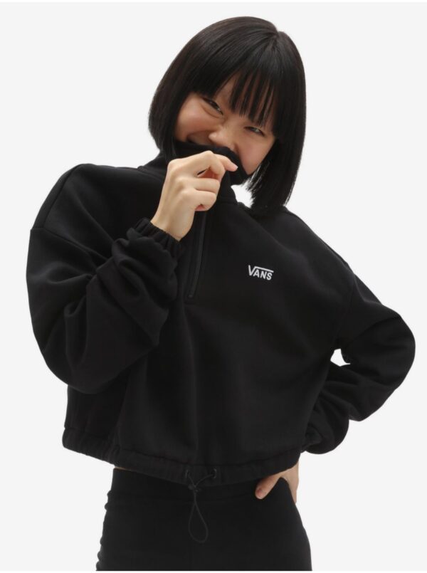 Black women's cropped hoodie VANS - Women
