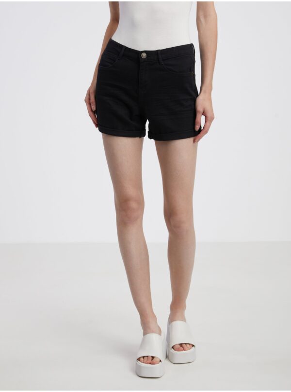 Black women's denim shorts CAMAIEU - Women's