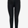 Black women's faux leather skinny fit jeans ONLY CARMAKOMA Anne - Women