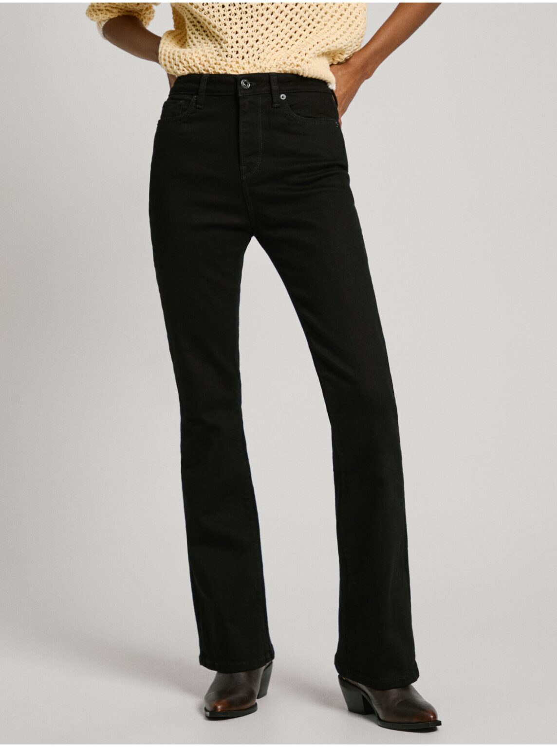 Black women's flared fit jeans Jeans Pepe Jeans - Women