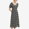 Black women's floral midi dress Tom Tailor Denim - Women's