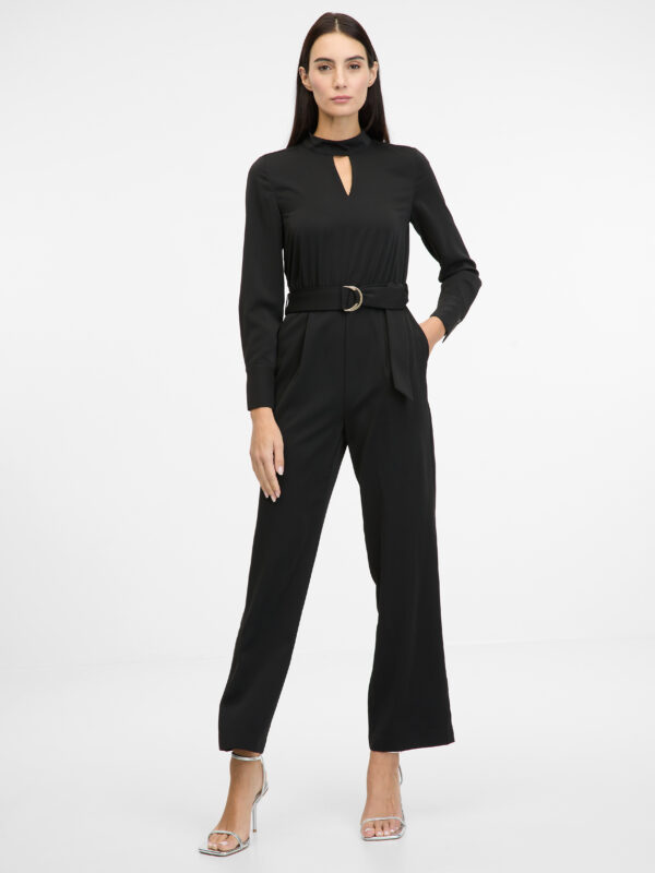 Black women's jumpsuit with long sleeves ORSAY - Women's