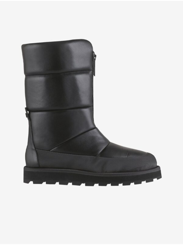 Black women's leather boots Högl Cozy - Women's