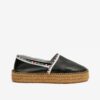Black women's leather espadrilles Love Moschino - Women's
