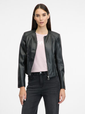 Black women's leather jacket ORSAY - Women's