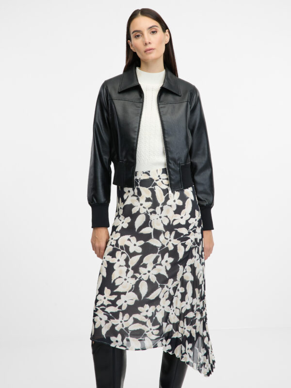 Black women's leather jacket ORSAY - Women's