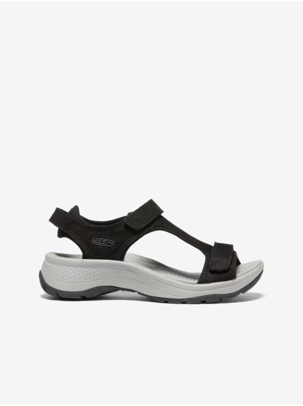 Black women's leather sandals Keen Astoria - Women's