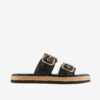 Black women's leather slippers Högl Elsa - Women's