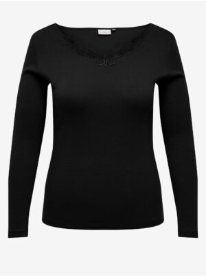 Black women's long sleeve T-shirt ONLY CARMAKOMA New Kira - Women