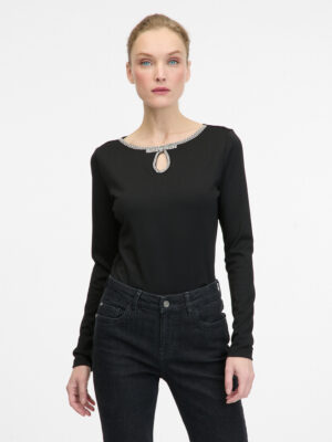 Black women's long sleeve blouse ORSAY - Ladies