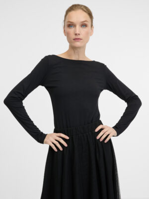 Black women's long-sleeved T-shirt ORSAY - Women's