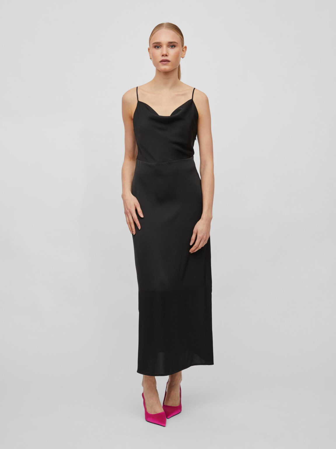 Black women's maxi dress VILA Ravenna