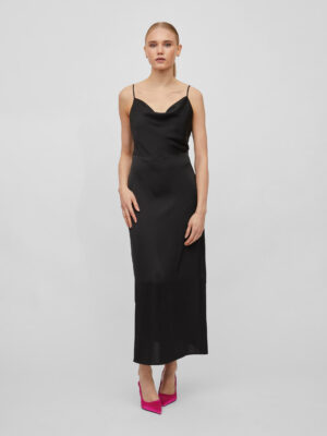 Black women's maxi dress VILA Ravenna