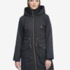 Black women's parka with hood Ragwear Crescend - Women's