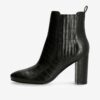 Black women's patterned ankle boots with heel Guess - Women's
