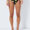 Black women's patterned bikini bottom Noisy May Tan - Women