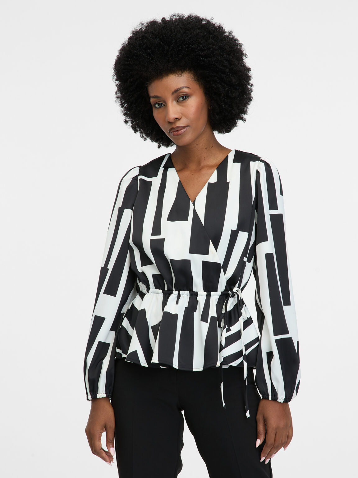 Black women's patterned blouse ORSAY - Women