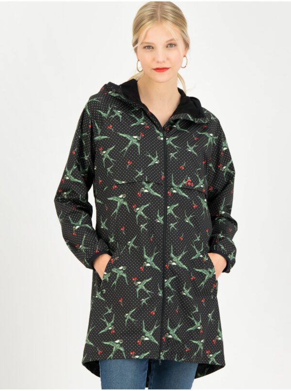 Black women's patterned coat Blutsgeschwister - Women