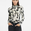 Black women's patterned turtleneck ORSAY - Women's