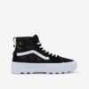 Black women's platform sneakers with suede details VANS - Women