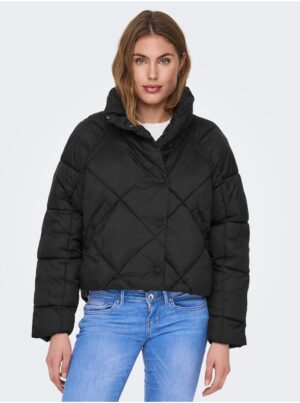 Black women's quilted jacket ONLY Carol