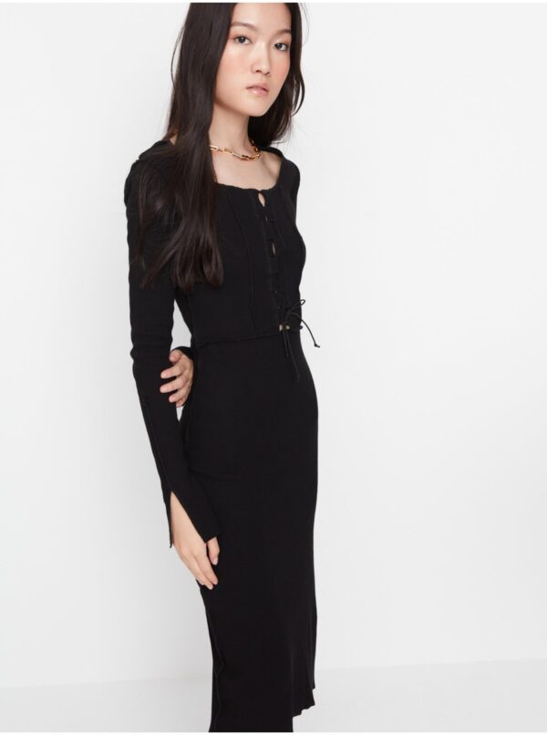 Black women's sheath mididress Trendyol - Women