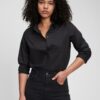 Black women's shirt GAP cotton