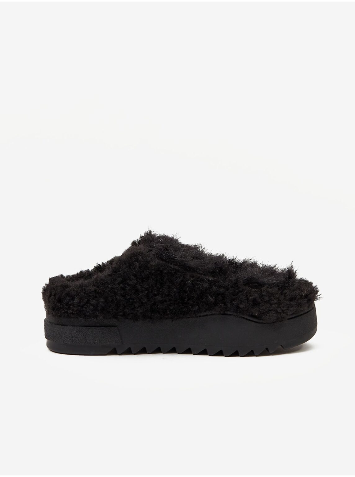 Black women's slippers made of faux fur Diesel Shika - Women's