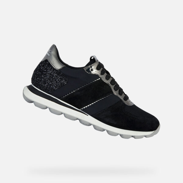 Black women's sneakers Geox Spherica Vseries - Women's