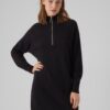 Black women's sweater dress VERO MODA Goldneedle - Women