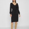 Black women's sweater dress VILA Ril - Women's