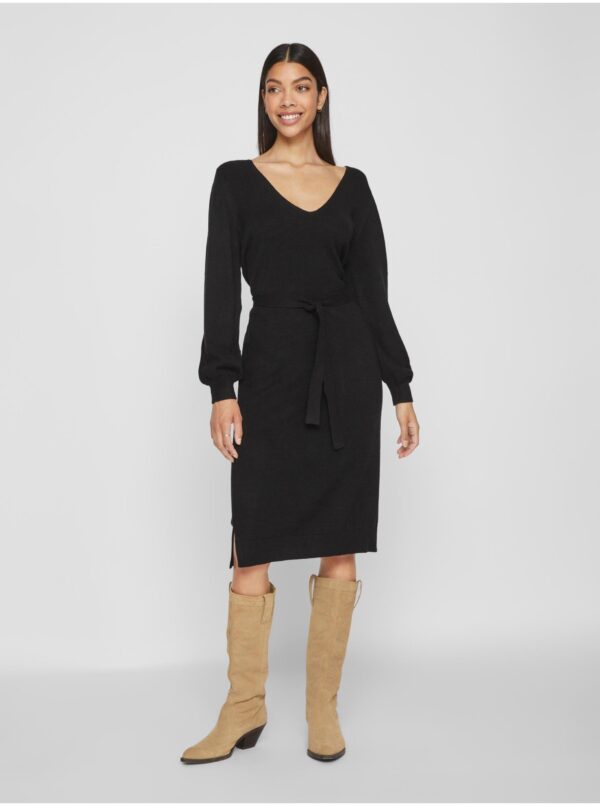 Black women's sweater dress VILA Ril - Women's