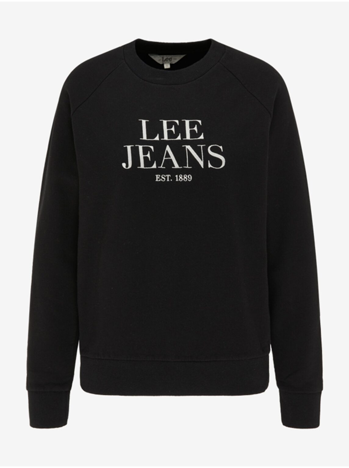 Black women's sweatshirt with Lee Crew print - Women's