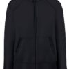 Black women's sweatshirt with stand-up collar Fruit of the Loom