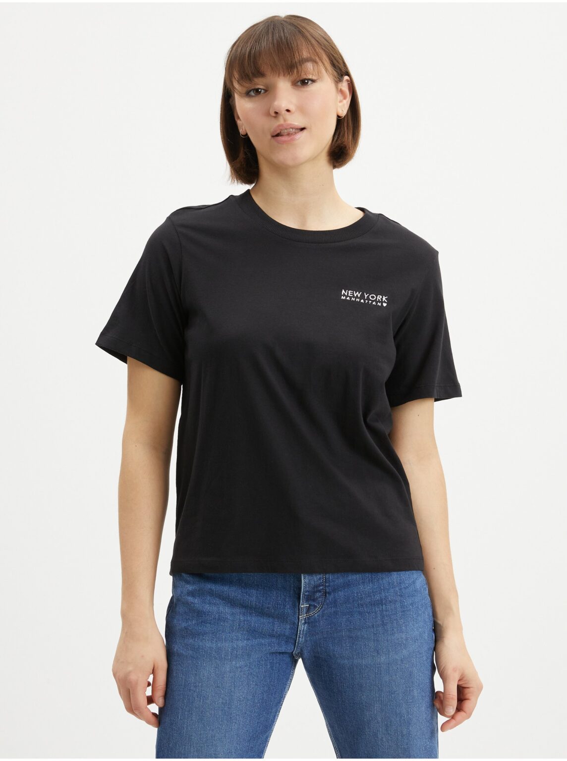 Black women's t-shirt JDY Tokoy - Women