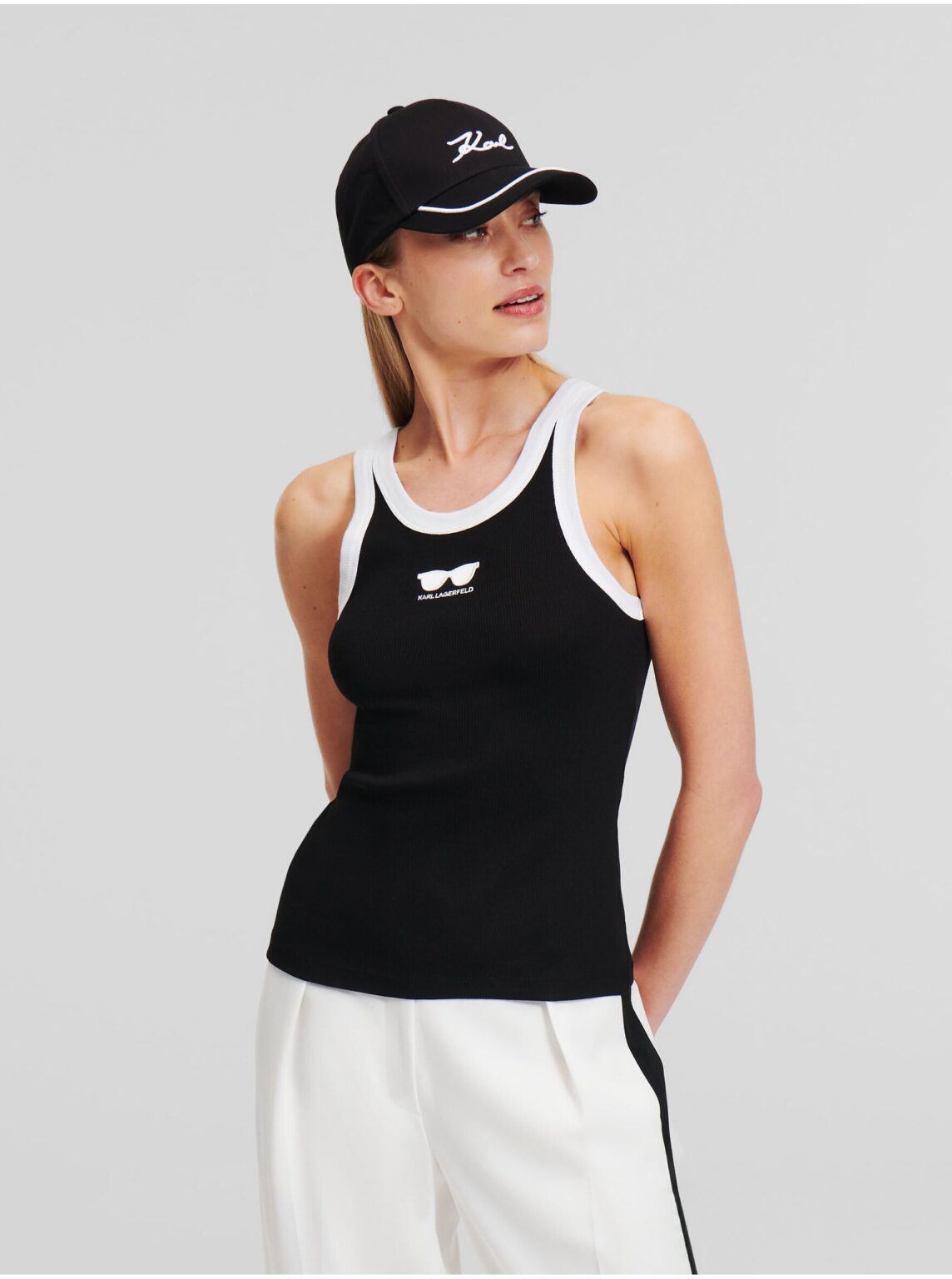 Black women's tank top KARL LAGERFELD Fashion - Women's