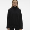 Black women's turtleneck AWARE by VERO MODA Gisela - Women