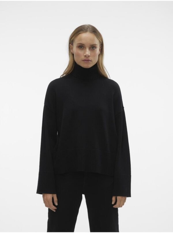 Black women's turtleneck AWARE by VERO MODA Gisela - Women
