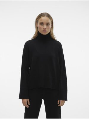 Black women's turtleneck AWARE by VERO MODA Gisela - Women