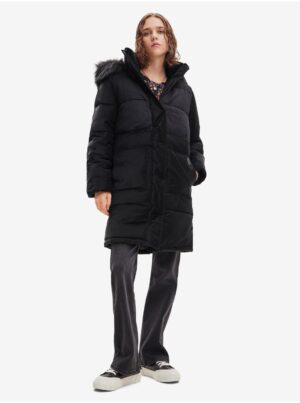 Black women's winter coat Desigual Kelowna - Women
