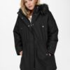 Black women's winter parka ONLY CARMAKOMA Irena - Women